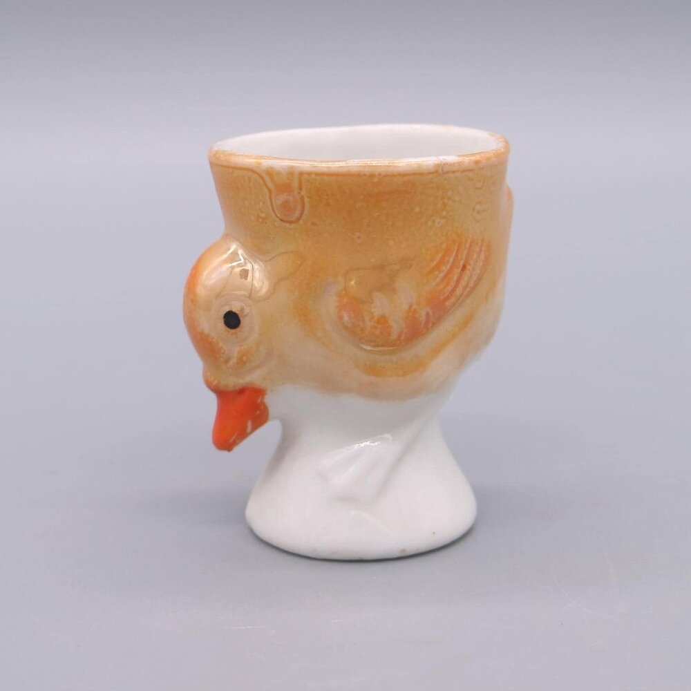 Vintage Kitschy Chicken Egg Cup 2 1/2" Tall | Made in Japan